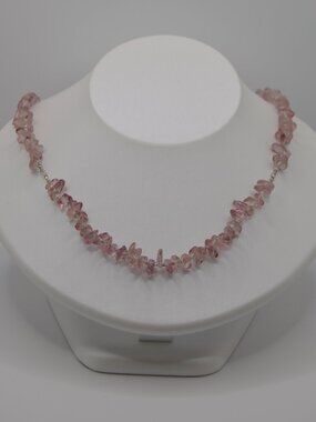 Lilac Glass Beaded Necklace